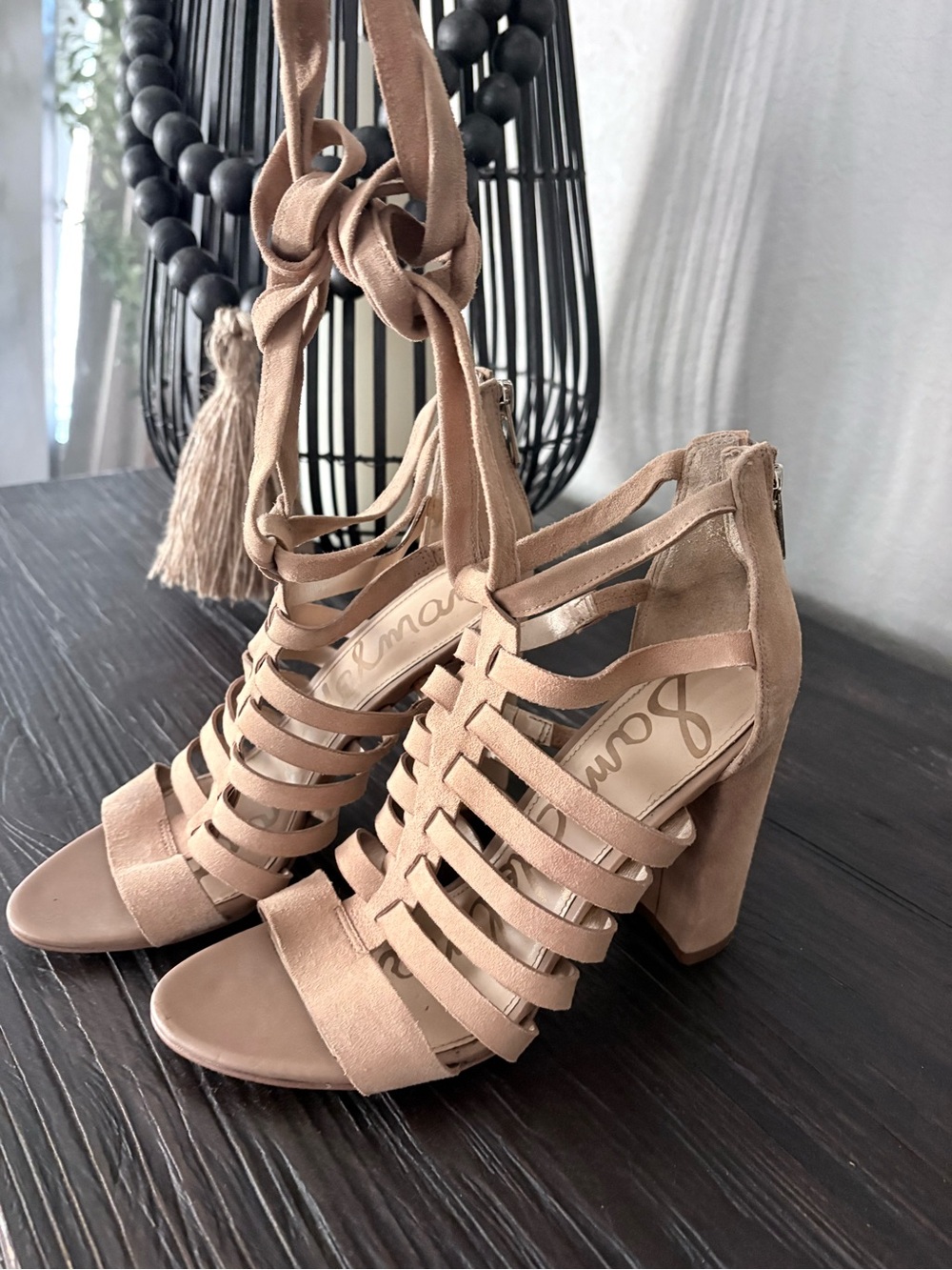 Sam Edelman Yarina Caged Suede Sandals